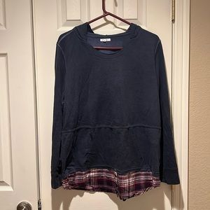 Sz 0 Maurice’s Hooded Blue long sleeve